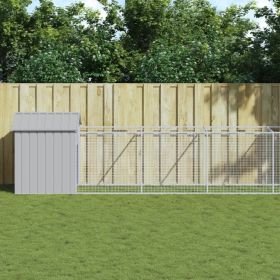 Dog House Light Grey Galvanized steel 46.1 x 320.9 x 48.4 in